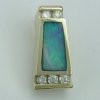JM106-pendant with diamonds and opal inlay