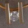 JM117-14kt gold pendant w/.76 diamond