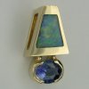 14kt yellow slide with opal and sapphire