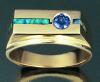 JR150-sapphire & opal inlay ring