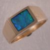 JR167-14KT yellow and opal ring