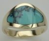 14kt and turquoise ring