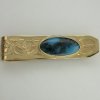 14kt yellow and turquoise money clip